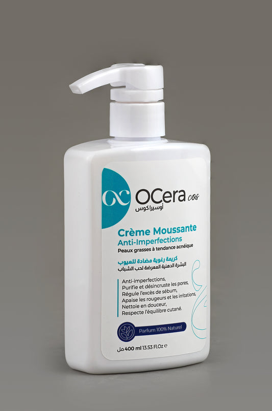 Crème moussante anti-imperfections